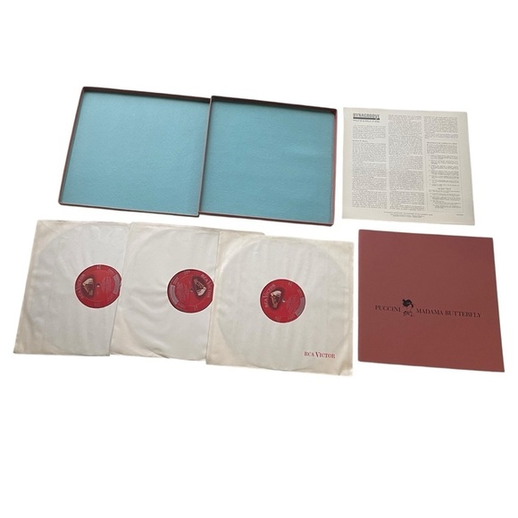 Puccini Madam Butterfly Vinyl Record 33 RCA Victor Red Seal LP Opera - Picture 3 of 10